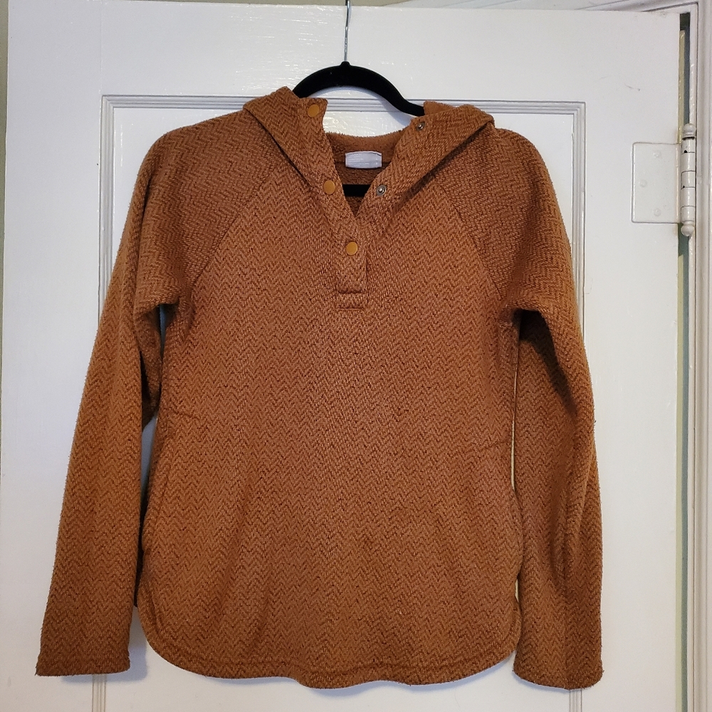 Columbia tan pull over jacket